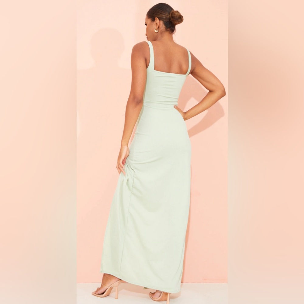 Pretty Little Things Straight Neck Maxi Dress - Picture 3 of 10